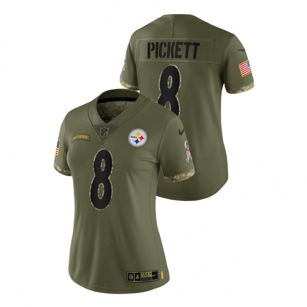 Steelers Kenny Pickett Olive 2022 Salute To Servic...