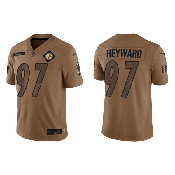 Men's Pittsburgh Steelers Cameron Heyward Brown 2023 NFL Salute To Service Limited Jersey