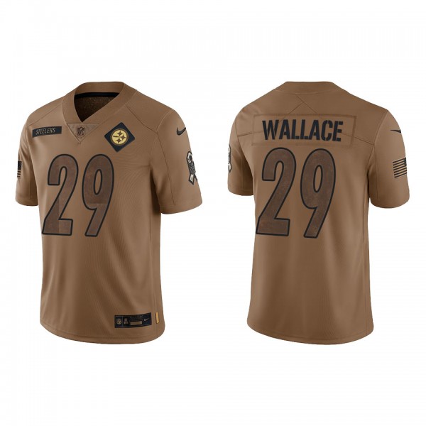 Men's Pittsburgh Steelers Levi Wallace Brown 2023 NFL Salute To Service Limited Jersey
