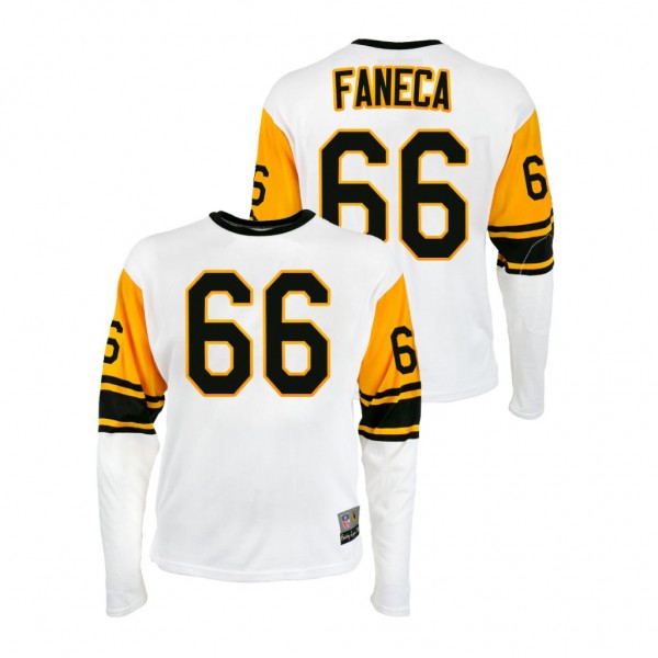 Alan Faneca Pittsburgh Steelers Throwback 1962 Durene Retired Player Jersey - White