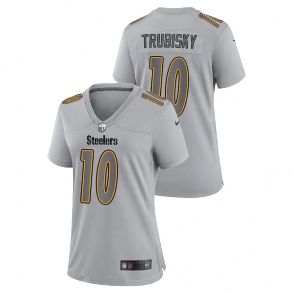 Mitchell Trubisky Steelers Women's Gray Atmosphere...