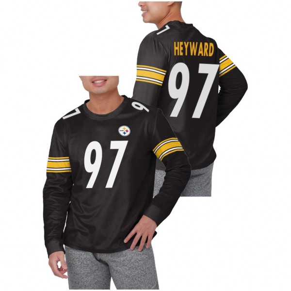 Men's Steelers Cameron Heyward Black Game Day Name...