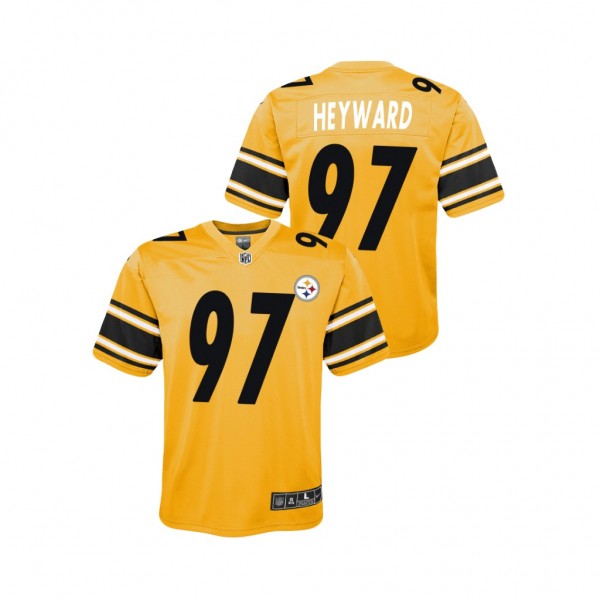 Youth Pittsburgh Steelers Cameron Heyward Gold Inverted Game Jersey