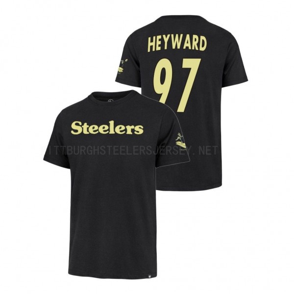 Pittsburgh Steelers Cameron Heyward Retro Black Wo...