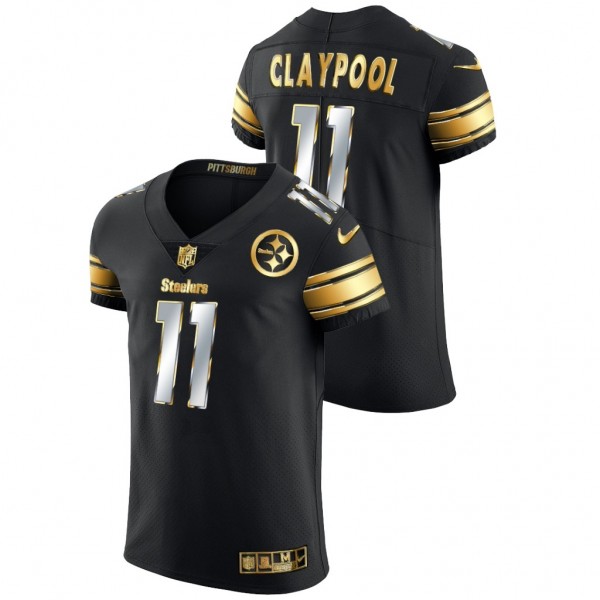 Chase Claypool Pittsburgh Steelers Golden Edition Black Vapor Elite Jersey