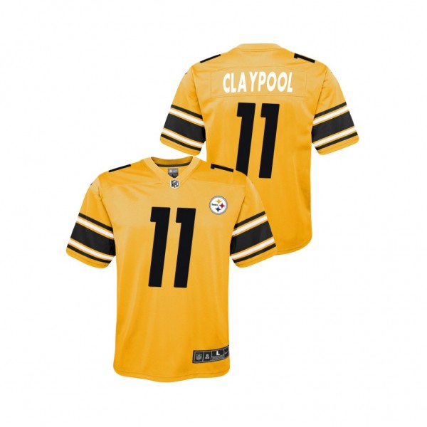 Youth Pittsburgh Steelers Chase Claypool Gold Inve...