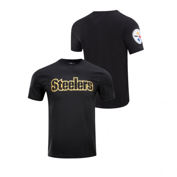 Men's Pittsburgh Steelers Black Classic Chenille T...