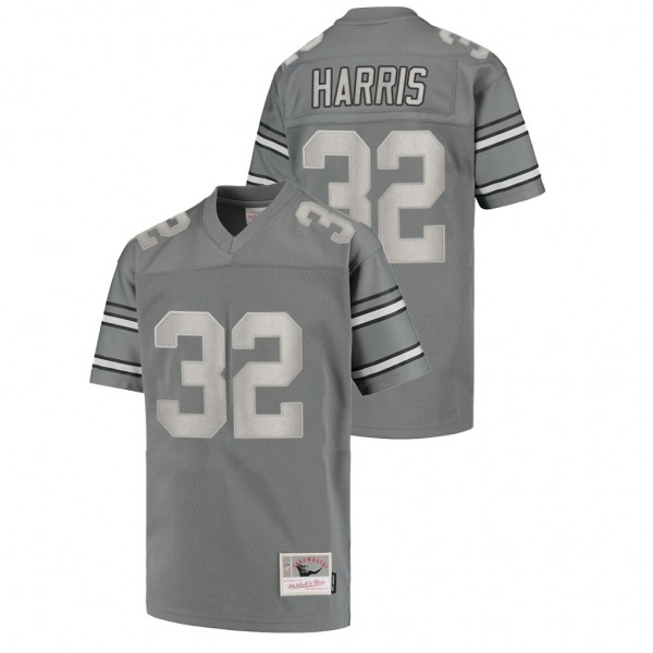 Franco Harris Steelers Throwback Charcoal Retired ...