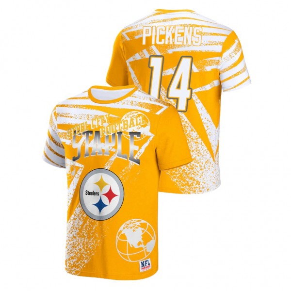 Men's George Pickens Pittsburgh Steelers Gold All ...