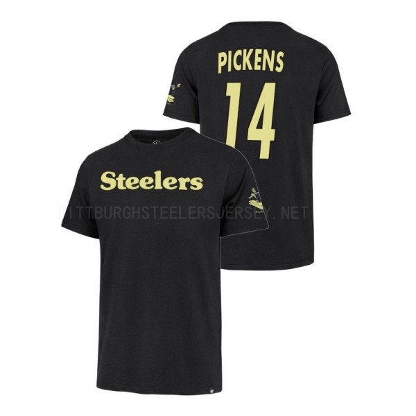 Pittsburgh Steelers George Pickens Retro Black Wor...