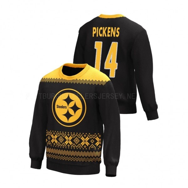 Steelers George Pickens Men's Christmas Gifts Blac...