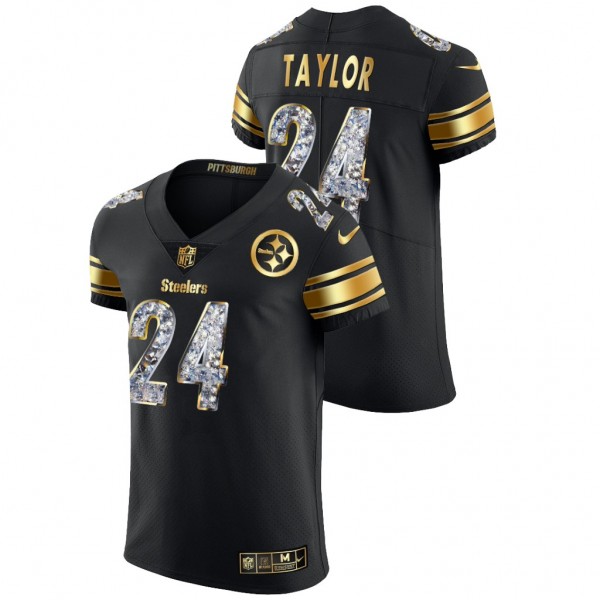 Ike Taylor #24 Steelers Diamond Edition Black Vapo...