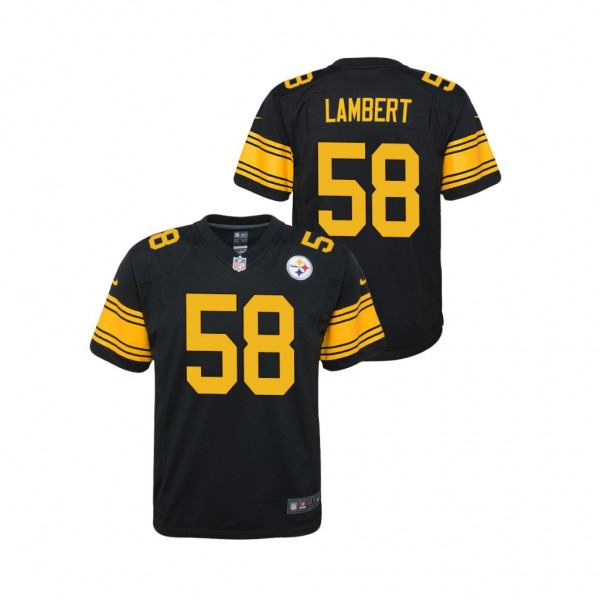 Youth Pittsburgh Steelers Jack Lambert Black Alter...