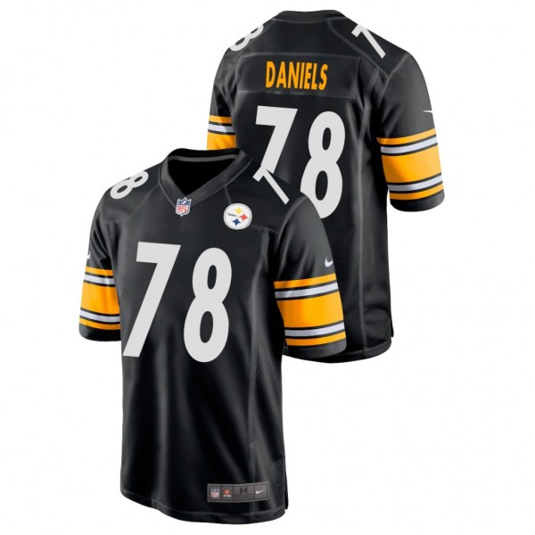 Steelers #78 James Daniels Black Game Jersey