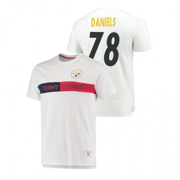 James Daniels Pittsburgh Steelers White Team Logo Core T-Shirt