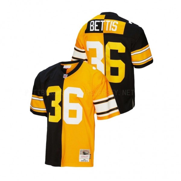 Jerome Bettis Pittsburgh Steelers Split Legacy Replica Jersey - Black Gold