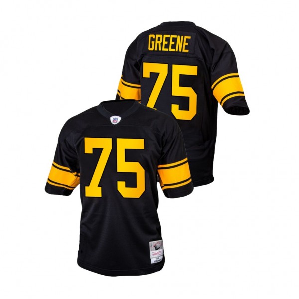 Joe Greene NO. 75 Steelers Legacy Replica Color Rush Retired Player Jersey - Black