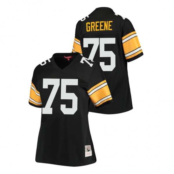 Women's Steelers Joe Greene Throwback Black Legacy...