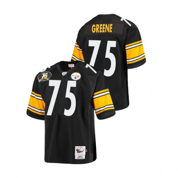 Joe Greene Pittsburgh Steelers Throwback Black 200...