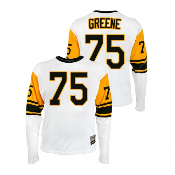 Joe Greene Pittsburgh Steelers Throwback 1962 Durene Retired Player Jersey - White