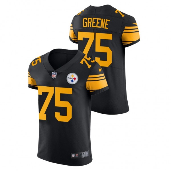 Men's Pittsburgh Steelers Joe Greene Black Vapor Elite Color Rush Jersey