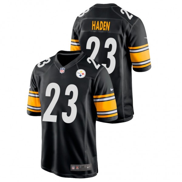 Men's Steelers #23 Joe Haden Black Game Jersey