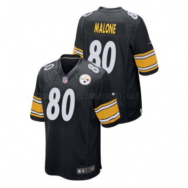 Steelers #80 Josh Malone Black Game Jersey