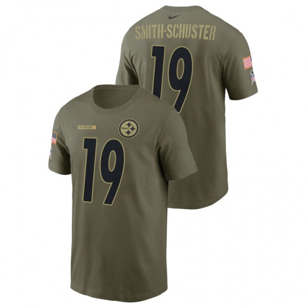 Steelers JuJu Smith-Schuster Camo 2021 Salute To Service Name Number T-Shirt