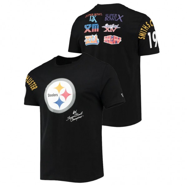 JuJu Smith-Schuster Steelers Black Super Bowl Champions Commemorative T-Shirt