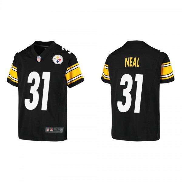 Youth Pittsburgh Steelers Keanu Neal Black Game Je...