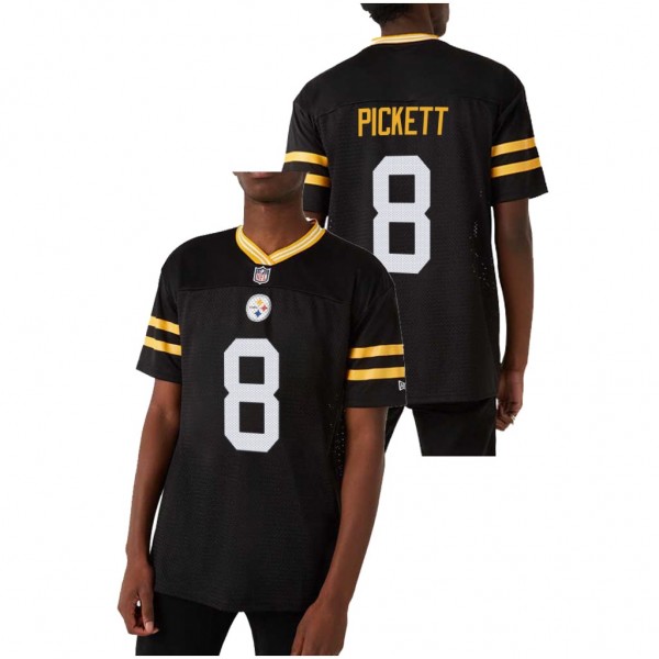 Men's Kenny Pickett #8 Steelers Black Name Number ...