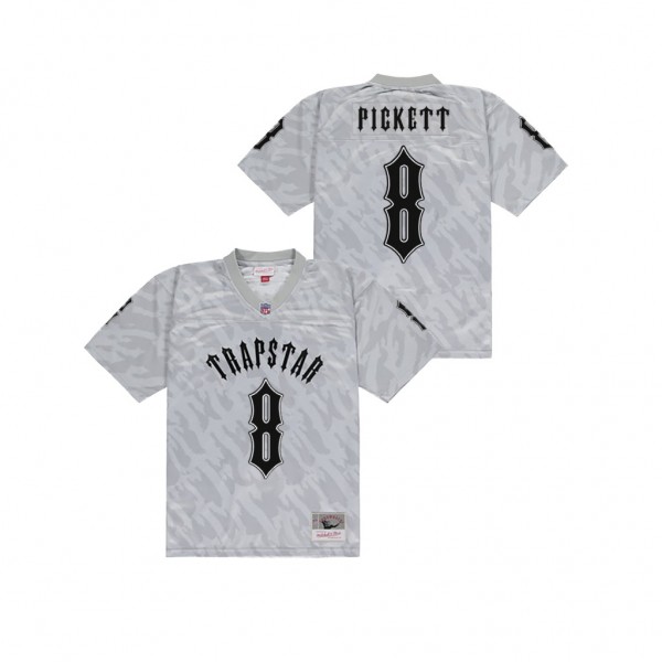 Pittsburgh Steelers Kenny Pickett TRAPSTAR Throwback Jersey - Gray