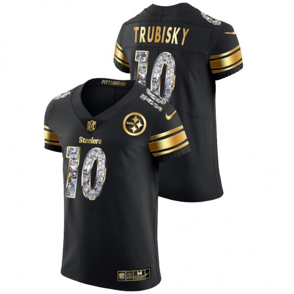 Mitchell Trubisky #10 Steelers Diamond Edition Bla...