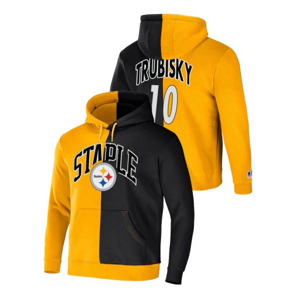 Mitchell Trubisky Pittsburgh Steelers Split Logo G...