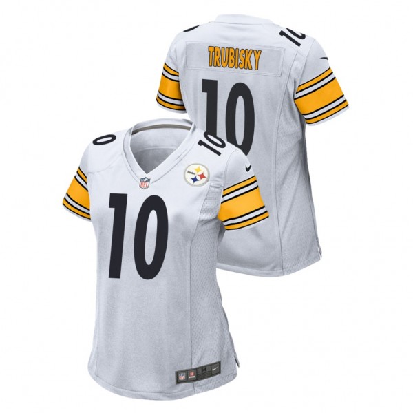 Women's Mitchell Trubisky #10 Steelers White Game ...