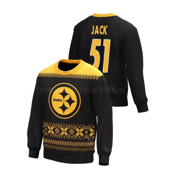 Steelers Myles Jack Men's Christmas Gifts Black Te...