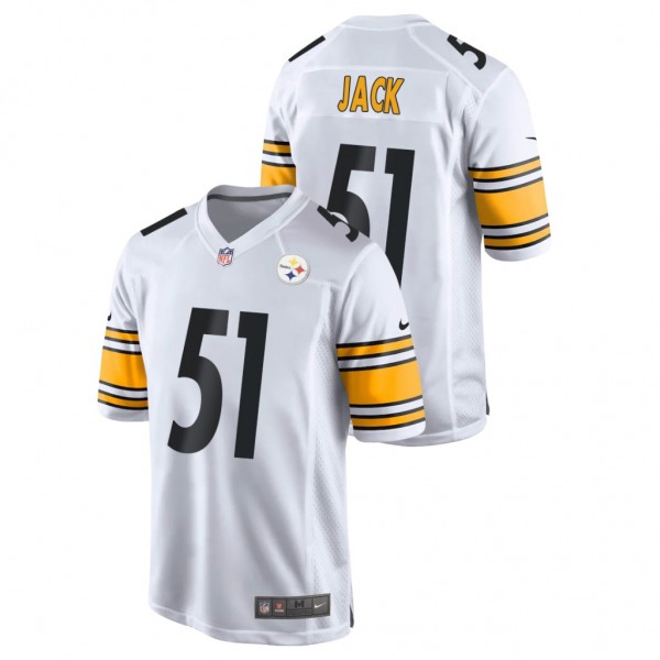 Steelers #51 Myles Jack White Game Jersey