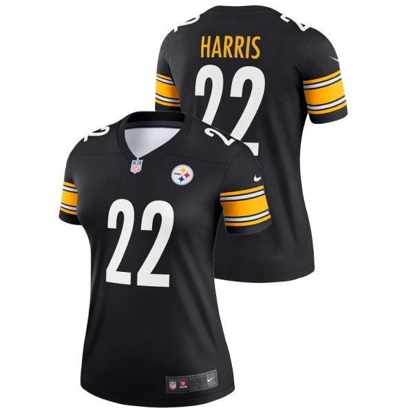 Women's Najee Harri #22 Steelers Legend Black Jers...