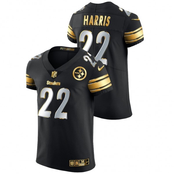 Najee Harris Pittsburgh Steelers Golden Edition Black Vapor Elite Jersey