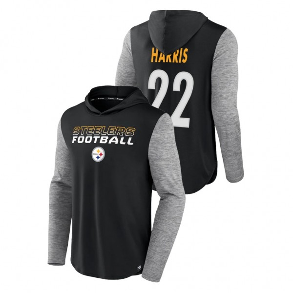 Najee Harris #22 Steelers Black Team Logo Future T...