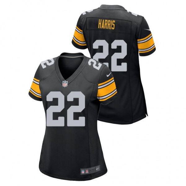 Women's Najee Harris #22 Steelers Black Alternate Game Player Jersey