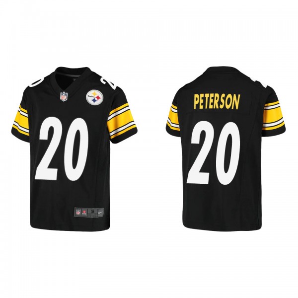 Youth Pittsburgh Steelers Patrick Peterson Black G...