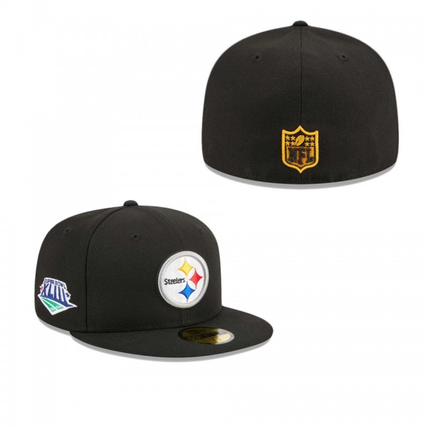 Men's Pittsburgh Steelers Black Main Patch 59FIFTY...