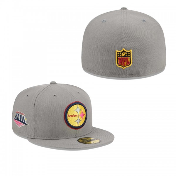 Men's Pittsburgh Steelers Gray Color Pack 59FIFTY ...