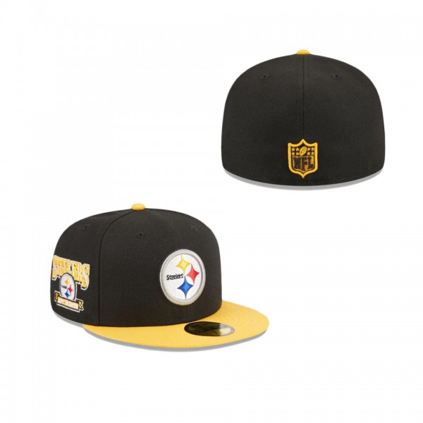 Pittsburgh Steelers Throwback Hidden 59FIFTY Fitte...