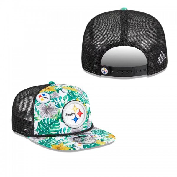Men's Pittsburgh Steelers White Botanical 9FIFTY S...