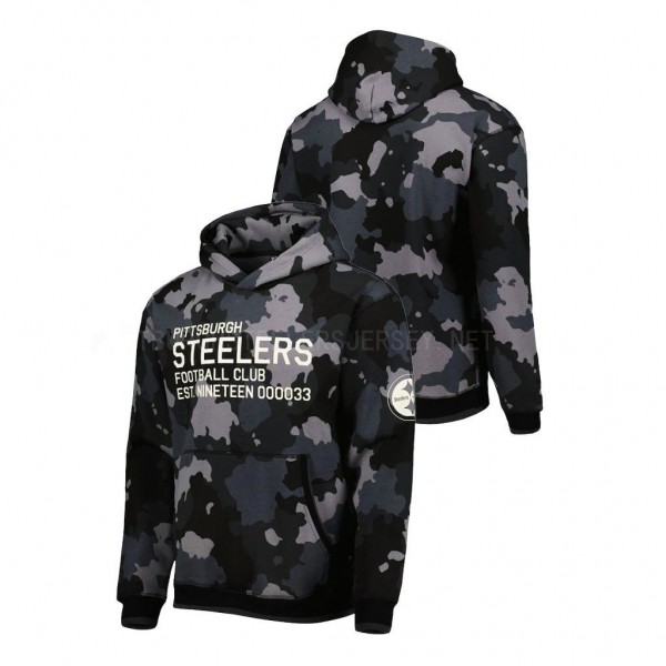Pittsburgh Steelers Black Camo Salute To Service P...