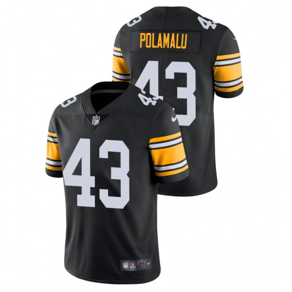 Pittsburgh Steelers Troy Polamalu Black Alternate ...