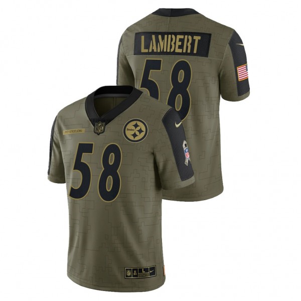 Jack Lambert NO. 58 Steelers 2021 Salute To Servic...