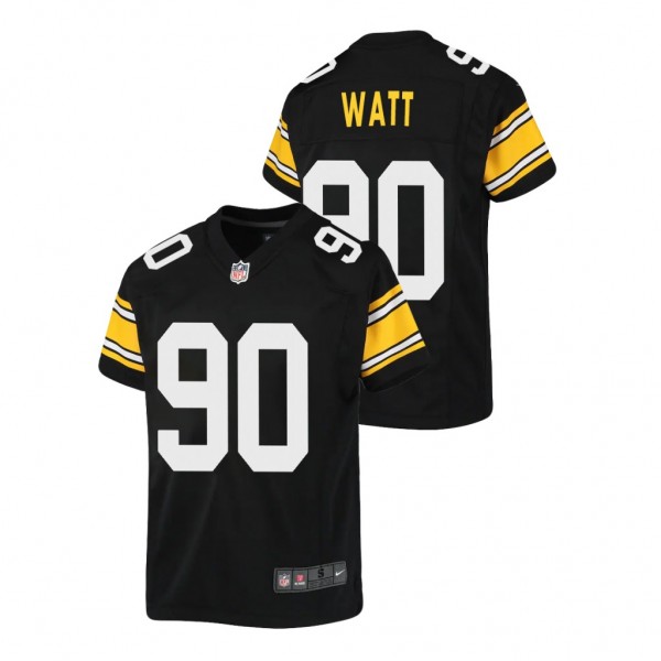 Youth Pittsburgh Steelers T.J. Watt Black Alternat...
